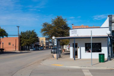 100 N Demiryolu Bulvarı 'ndaki Birds and Barrels Vineyards tarihi şehir merkezi Willcox, Arizona AZ, ABD. 