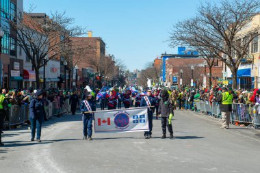 Les Seigneuries Bandosu 2018 'de Boston, Massachusetts MA, ABD' de Saint Patrick Günü Geçidi 'nde.