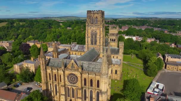 Durham Cathedral Cathedral Historic City Center Durham England Durham Castle — Stock Video