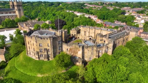 Durham Castle Norman Style Castle Historic City Center Durham England — Stock videók
