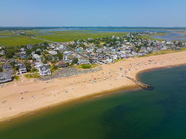 Newbury Beach Flybilde Sommeren Plum Island Byen Newbury Massachusetts Usa – stockfoto