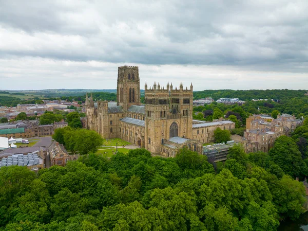 stock image Durham Cathedral is a cathedral in the historic city center of Durham, England, UK. The Durham Castle and Cathedral is a UNESCO World Heritage Site since 1986. 