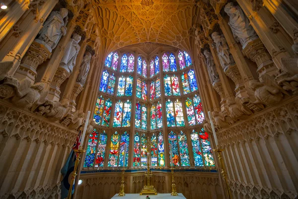 Vidrieras Lady Chapel Abadía Westminster Iglesia Patrimonio Humanidad Por Unesco — Foto de Stock