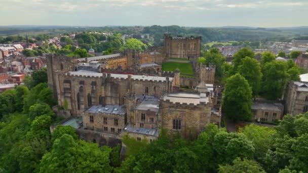 Durham Castle Norman Style Castle Historic City Center Durham England — Stok video