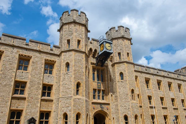 stock image Waterloo Block in Tower of London is a historic castle on the north bank of River Thames, London, UK. Tower of London is a UNESCO World Heritage Site since 1988.  