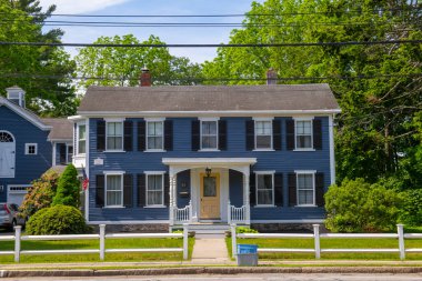 Hartwell Corey Malikanesi tarihi şehir merkezinde, Bedford, Massachusetts MA, ABD. 