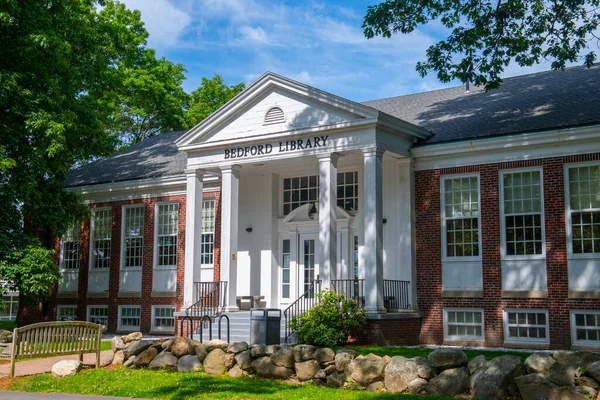 Bedford Free Public Library Mudge Way Historic Town Center Bedford — 스톡 사진