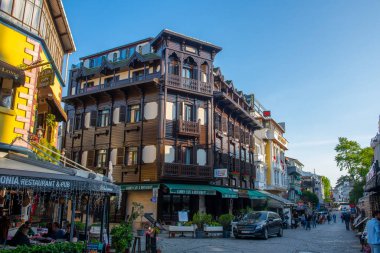 Türkiye 'nin tarihi İstanbul ilinin Sultanahmet ilçesi Akbiyik Caddesi' ndeki GLK Premier Acropol Suites Hotel. İstanbul Tarihi Alanları UNESCO 'nun Dünya Mirasları Bölgesi.