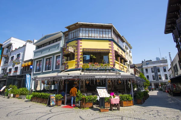 Ресторан Паб Babylonia Улице Akbiyik Caddesi Султанахмет Историческом Городе Стамбул — стоковое фото