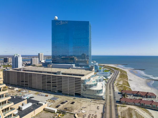 Ocean Casino Resort Luchtfoto Uitzicht Boardwalk Atlantic City New Jersey — Stockfoto