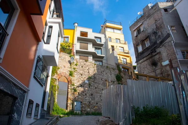 Улица Yeni Sarachane Султанахмете Историческом Городе Стамбул Турция Исторические Районы — стоковое фото
