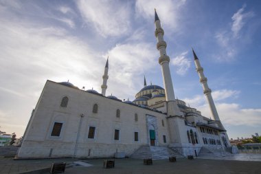 Kocatepe Mosque Kocatepe Camii is the largest mosque in Kocatepe quarter in Kizilay in Cankaya District, city of Ankara, Turkey.  clipart