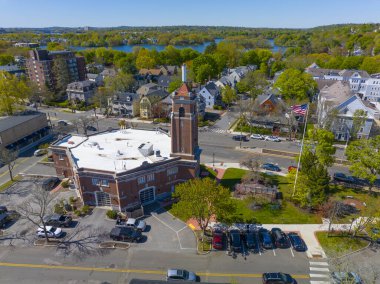 Arlington İtfaiye Teşkilatı, Massachusetts Bulvarı 411 numara, tarihi Arlington, Massachusetts MA, ABD. 