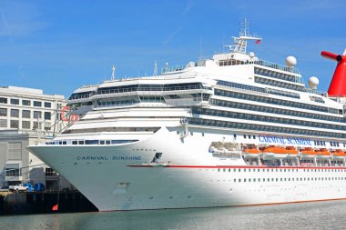 Carnival Shunshine Carnival Cruise Line, Boston Cruise Port, Boston, Massachusetts MA, ABD. 