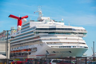 Carnival Shunshine Carnival Cruise Line, Boston Cruise Port, Boston, Massachusetts MA, ABD. 