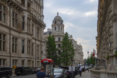 Westminster, Londra, İngiltere 'deki Whitehall' daki eski Savaş Bürosu binası. Churchill 'in 2. Dünya Savaşı sırasında kullandığı ofis binası.. 