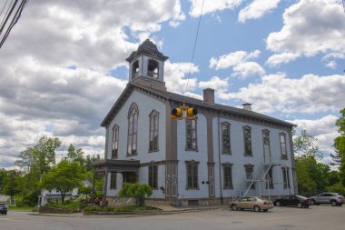 Pepperell Belediye Binası Pepperell, Massachusetts MA, ABD 'nin tarihi şehir merkezinde 1.. 