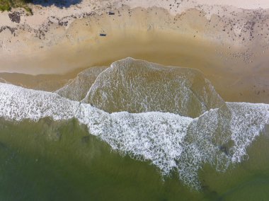 Beverly Sahili, Massachusetts MA, ABD 'de Beverly Sahili' nin batı sahili manzaralı.. 