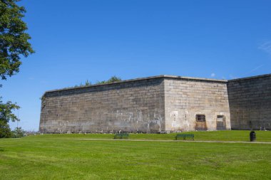 Fort Independence, Boston, Güney Boson, Massachusetts MA, ABD için liman savunması sağlayan Castle Island 'da 1634 yılında inşa edilmiştir.. 