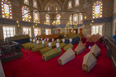 Sultan I. Ahmet, tarihi İstanbul ilinin Sultanahmet ilçesindeki Mavi Cami Din Kompleksi 'nde (kulliye) mezar yaptı. Tarihi İstanbul UNESCO 'nun Dünya Mirası Bölgesi. 