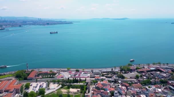 スルタンハメットのブルーモスクカイヤー マルマラ海 イスタンブール トルコを含む歴史的なイスタンブールの空想 イスタンブールの歴史地区はユネスコの世界遺産 — ストック動画