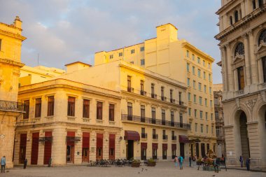 Hotel Marques de Cardenas de Montehermoso, Plaza de San Francisco de Asis, Eski Havana (La Habana Vieja), Küba. Eski Havana bir Dünya Mirası Alanı. 