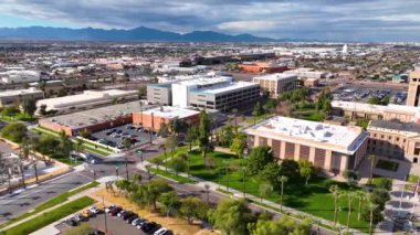 Arizona Eyalet Kongre Binası, Eyalet Senatosu ve Temsilciler Meclisi Phoenix, Arizona AZ, ABD 'de hava manzarası oluşturuyorlar.. 