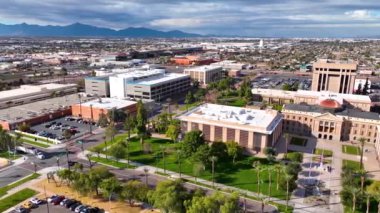Arizona Eyalet Kongre Binası, Eyalet Senatosu ve Temsilciler Meclisi Phoenix, Arizona AZ, ABD 'de hava manzarası oluşturuyorlar.. 