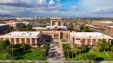 Arizona Eyalet Kongre Binası, Eyalet Senatosu ve Temsilciler Meclisi Phoenix, Arizona AZ, ABD 'de hava manzarası oluşturuyorlar.. 