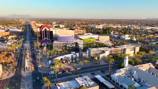 Widok Lotu Ptaka Centrum Miasta Mesa Arizona Usa — Wideo stockowe