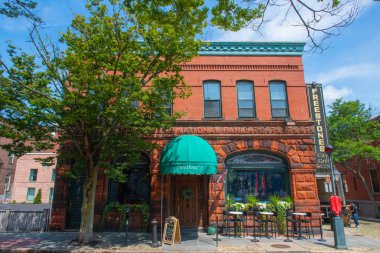 Freestone 's City Grill, New Bedford' da 41 William Caddesi 'nde Balina Ulusal Tarihi Parkı New Bedford, Massachusetts MA, ABD. 