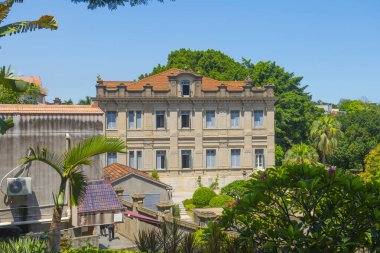 Gulangyu ya da Kulangsu Adası, Siming Bölgesi, Xiamen Şehri, Fujian Eyaleti, Çin 'deki tarihi sömürge binası. Kulangsu, Uluslararası Tarih Yerleşkesi UNESCO 'nun Dünya Mirası Alanıdır..