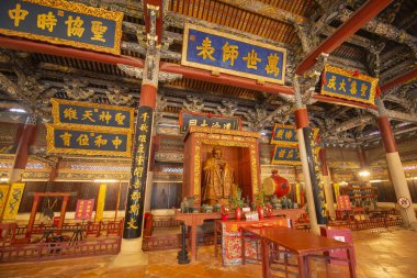 Quanzhou 'daki Dacheng Konfüçyüs Tapınağı tarihi şehir merkezi Quanzhou, Fujian, Çin' de. Konfüçyüs Tapınağı Dünya Mirası Alanı.