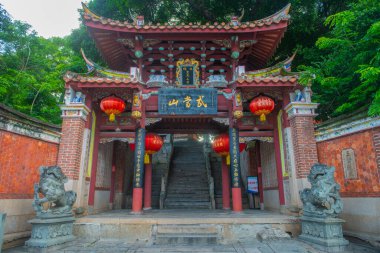 Shanmen Entrance Gate of Fashi Zhenwu Temple. Zhenwu Temple is a Taoist temple in Fengze District in city of Quanzhou, Fujian Province, China. This Temple is Emporium of the World in Song Yuan China, a UNESCO World Heritage Site.  clipart