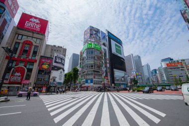 Yunika Building on Yasukuni dori Avenue (Route 302) at Shinjukuogado E in Kabukicho, Shinjuku City, Tokyo, Japan.  clipart