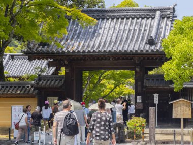 Main Entrance of Golden Pavilion Temple. This Temple is a Zen Buddhist temple in historic city of Kyoto, Japan. This temple belongs to Ancient Kyoto World Heritage Site.  clipart