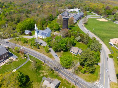 Lawson Tower ve First Parish Unitarian Universalist Church, Scituate, Massachusetts MA, ABD. 