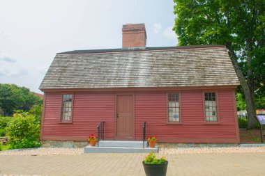 Sylvanus Brown Evi, ABD 'nin Rhode Island RI, Pawtucket şehir merkezindeki Roosevelt Bulvarı' nda bulunan Old Slater Mill Ulusal Tarihi Tarihi Eserleri 'nde..