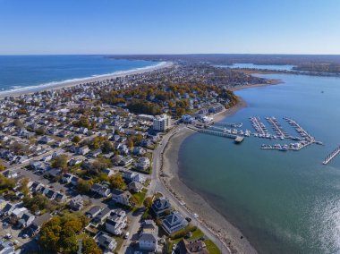 Safe Harbor Sunset Bay 'deki yat limanı. Hull Bay, Hull Village, Hull kasabası, Massachusetts MA, ABD. 