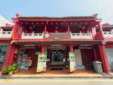 Malezya 'nın başkenti Melaka' da Lorong Hang Jebat Caddesi 'ndeki Cheng Ho Kültür Müzesi (Muzium Budaya Cheng Ho). Malacca Boğazı 'nın tarihi şehirleri bir Dünya Mirası alanıdır.. 