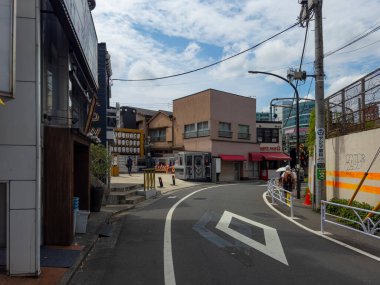 Modern commercial buildings at Yoyogi in Sendagaya 5 Chome, Shibuya City, Tokyo, Japan.  clipart