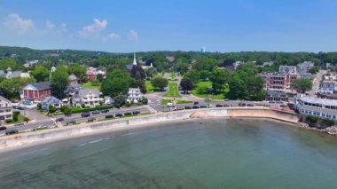 Black Wills Cliff ve Anthony 'nin King' s Beach ile Swampscott, Massachusetts MA, ABD 'deki Fisherman' s Beach arasındaki 4.. 