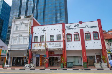 Mutton Soup Steamboat restaurant on South Bridge Road at Mosque Street, Outram district of Central Area, Singapore. clipart