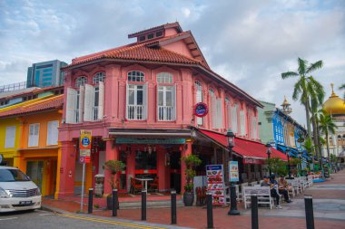 Bağdat Caddesi 'ndeki İstanbul Türk Restoranı Bussorah Caddesi' nde tarihi Kampong Glam 'da, Orta Bölge Rochor Bölgesi, Singapur. 