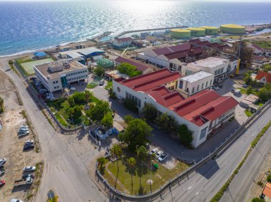 Willemstad kıyı manzarası Otrobanda, Willemstad, Curacao. 