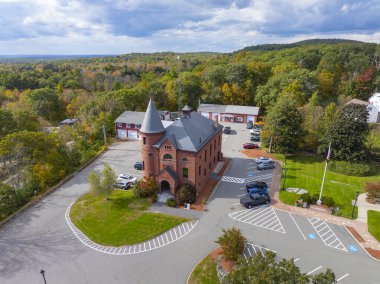 Princeton Belediye Binası tarihi şehir merkezi, Massachusetts MA, ABD. 