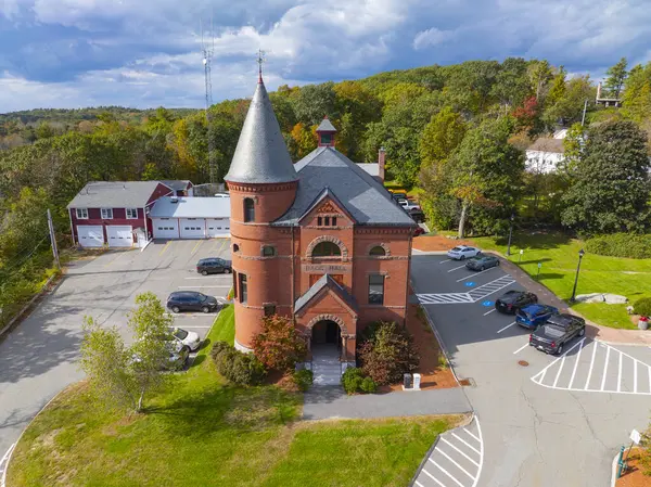 Princeton Belediye Binası tarihi şehir merkezi, Massachusetts MA, ABD. 