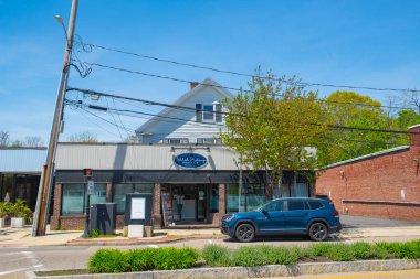 ABD 'nin Massachusetts MA, Scituate kasabasındaki Kuzey Scituate kasabasındaki Gannett Yolu' ndaki tarihi ticari bina.. 