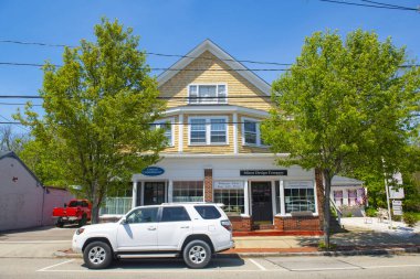 ABD 'nin Massachusetts MA, Scituate kasabasındaki Kuzey Scituate kasabasındaki Gannett Yolu' ndaki tarihi ticari bina.. 