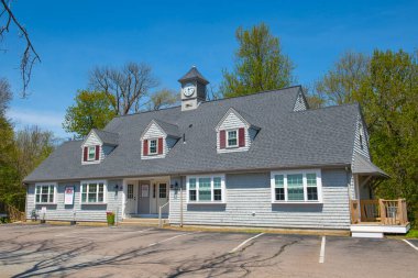 ABD 'nin Massachusetts MA, Scituate kasabasındaki Kuzey Scituate kasabasındaki Gannett Yolu' ndaki tarihi ticari bina.. 
